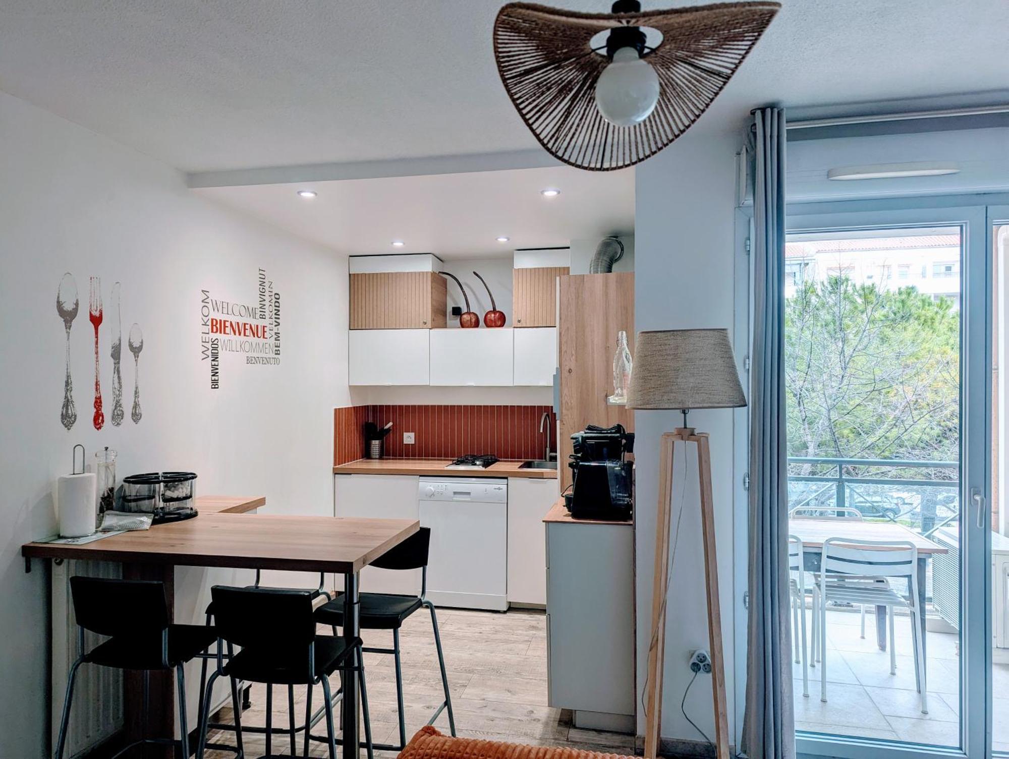F2 Garage Box Wifi Terasse Clim Gare Fac Eco Richter Apartamento Montpellier Exterior foto
